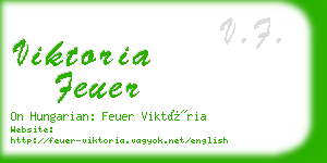 viktoria feuer business card